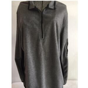 Banana Republic Sweatshirt Jacket Pullover 1/4 Zip Long Sleeve Grey Women Large